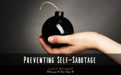 Header image for blog post on Preventing Self-sabotage